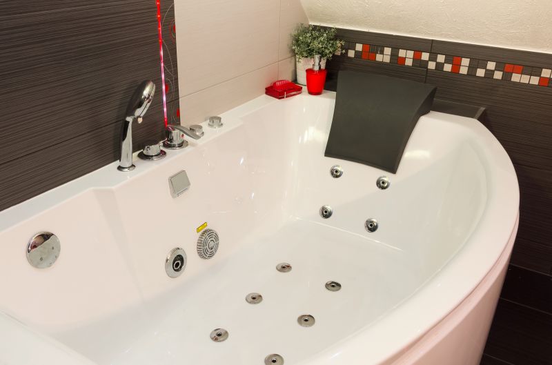 Spa-Style Corner Bathtub